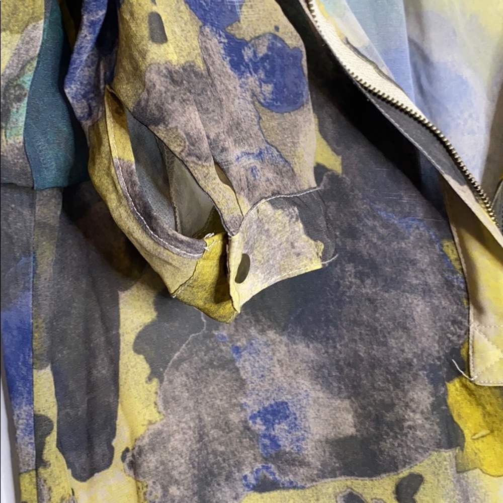 Massimino Watercolor Shirt Zipper Sheer Medium - Picture 8 of 12